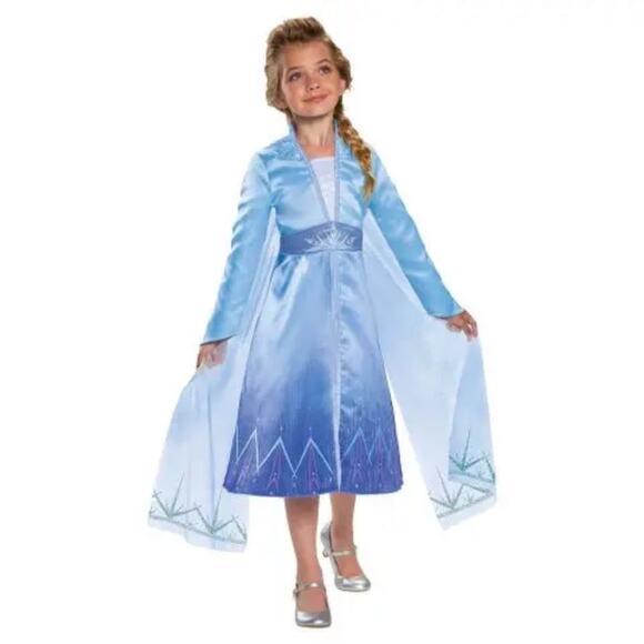 Disney Other - DISNEY Frozen II Elsa Dress Costume Girls 7/8 New With Tags Princess Gown Blue